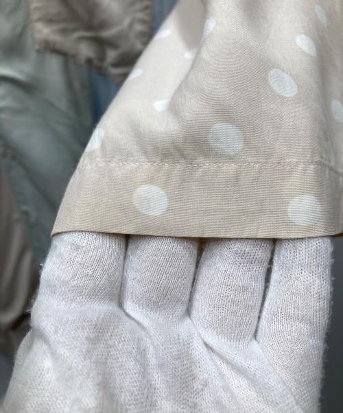 COMME des GARCONS HOMME PLUS（コムデギャルソンオムプリュス）COMME des GARCONS HOMME PLUS (コムデギャルソンオムプリュス) 90s レーヨンシルク 切替オープンカラーシャツ ベージュ×ブルー サイズ:印字消えの為不明の古着・服飾アイテム