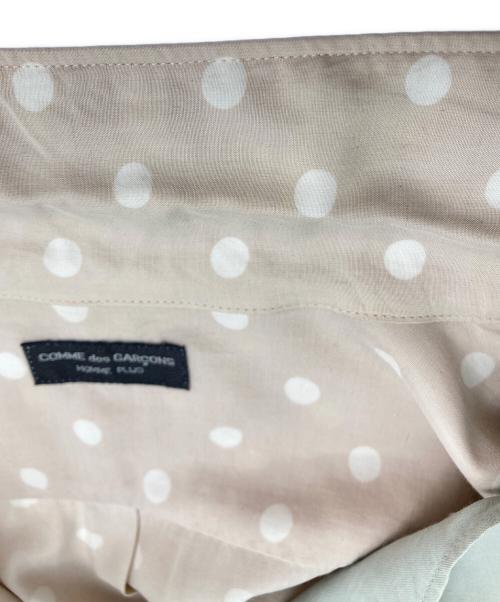 COMME des GARCONS HOMME PLUS（コムデギャルソンオムプリュス）COMME des GARCONS HOMME PLUS (コムデギャルソンオムプリュス) 90s レーヨンシルク 切替オープンカラーシャツ ベージュ×ブルー サイズ:印字消えの為不明の古着・服飾アイテム