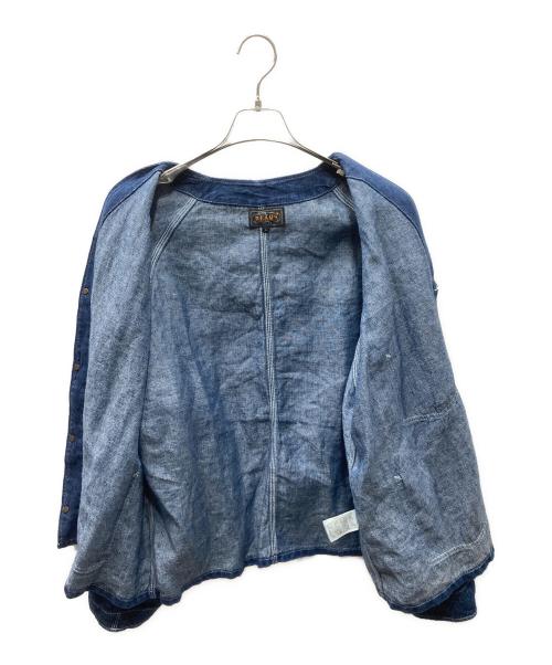 BEAMS PLUS（ビームスプラス）BEAMS PLUS (ビームスプラス) リネンエンジニアジャケット インディゴ サイズ:Lの古着・服飾アイテム