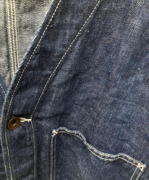 BEAMS PLUS（ビームスプラス）BEAMS PLUS (ビームスプラス) リネンエンジニアジャケット インディゴ サイズ:Lの古着・服飾アイテム