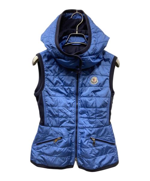 MONCLER（モンクレール）MONCLER (モンクレール) KUNZITE キルティングベスト ブルーの古着・服飾アイテム