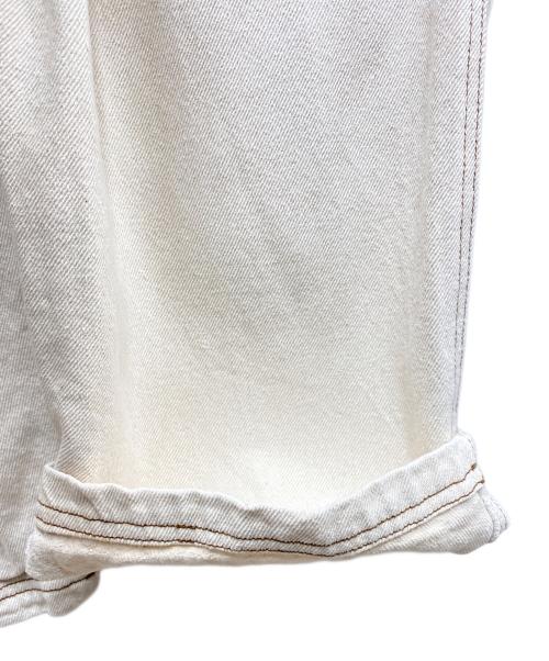 BASE RANGE INDRE（ベースレンジ アンドル）BASE RANGE INDRE (ベースレンジ アンドル) デニムオーバーオール アイボリー サイズ:SIZE XSの古着・服飾アイテム