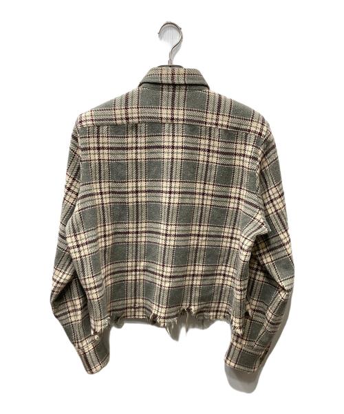 SYUMAN.（シュウマン）SYUMAN. (シュウマン) カットオフナンバリングシャツ ベージュ サイズ:SIZE2の古着・服飾アイテム