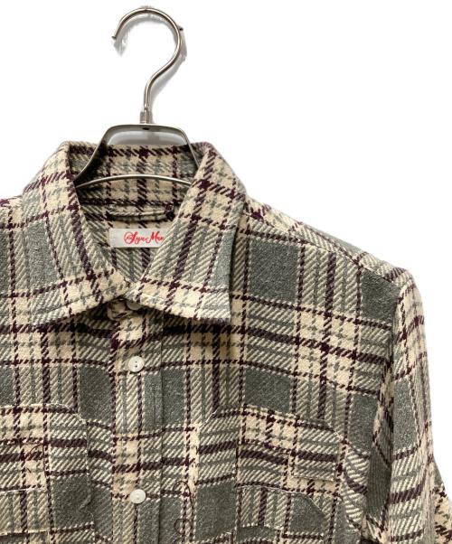 SYUMAN.（シュウマン）SYUMAN. (シュウマン) カットオフナンバリングシャツ ベージュ サイズ:SIZE2の古着・服飾アイテム