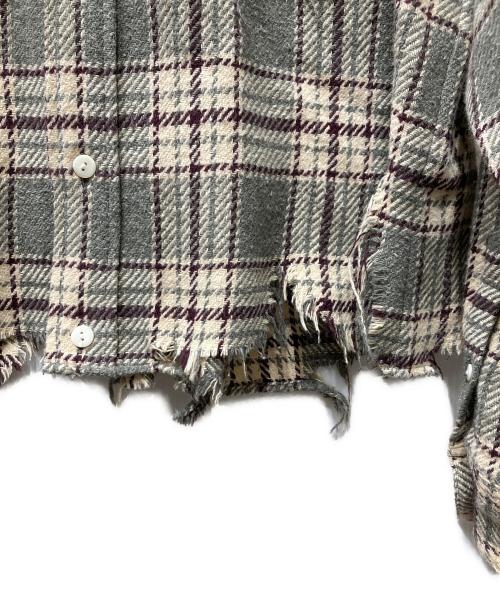 SYUMAN.（シュウマン）SYUMAN. (シュウマン) カットオフナンバリングシャツ ベージュ サイズ:SIZE2の古着・服飾アイテム