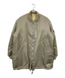08sircus（ゼロエイトサーカス）の古着「MA-1×Eco fur reversible / MA-1×エコファー リバーシブル」｜ベージュ×カーキ