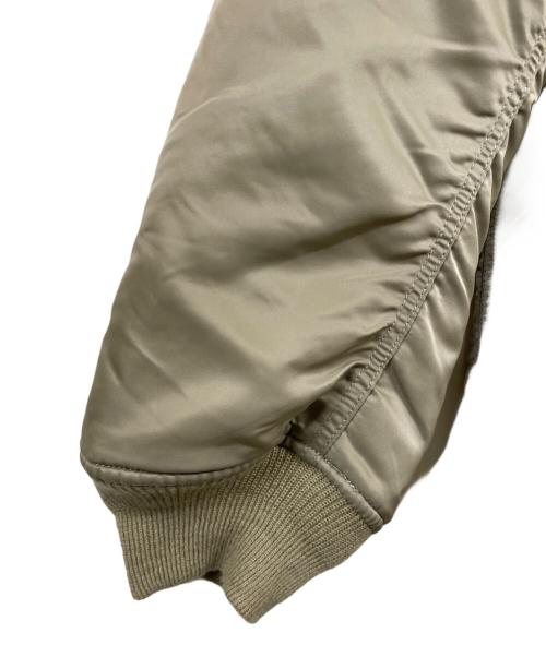 08sircus（ゼロエイトサーカス）08sircus (ゼロエイトサーカス) MA-1×Eco fur reversible / MA-1×エコファー リバーシブル ベージュ×カーキ サイズ:5の古着・服飾アイテム