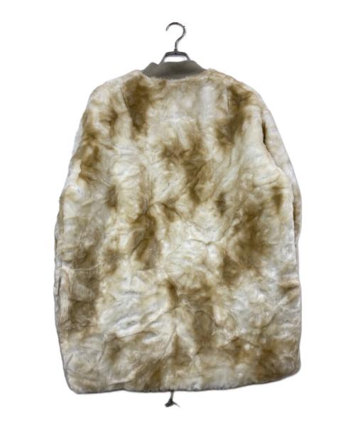 08sircus（ゼロエイトサーカス）08sircus (ゼロエイトサーカス) MA-1×Eco fur reversible / MA-1×エコファー リバーシブル ベージュ×カーキ サイズ:5の古着・服飾アイテム