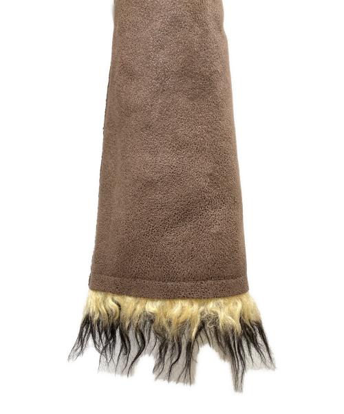 PERVERZE（パーバーズ）PERVERZE (パーバーズ) Vegan-Leather Wrap Neck Jacket ジャケット ブラウン サイズ:SIZE Mの古着・服飾アイテム