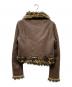 PERVERZE (パーバーズ) Vegan-Leather Wrap Neck Jacket ジャケット ブラウン サイズ:SIZE M：18000円