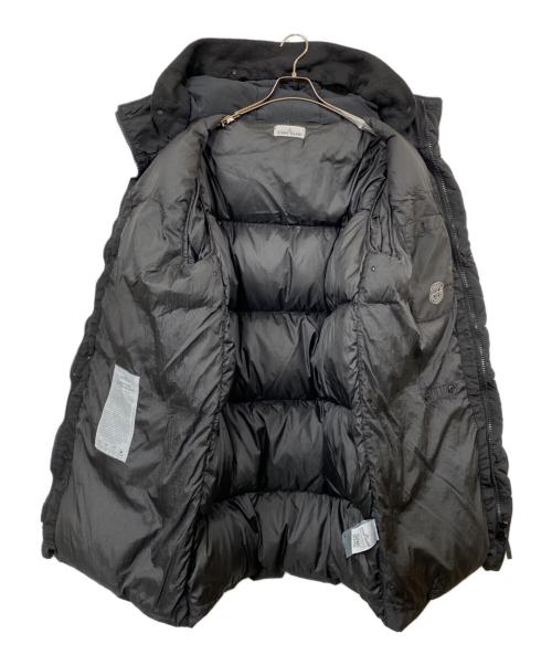 STONE ISLAND（ストーンアイランド）STONE ISLAND (ストーンアイランド) Garment Dyed Long Parka Jacket ダウンコート ブラック サイズ:Lの古着・服飾アイテム