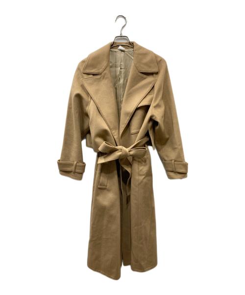 ELIN（エリン）ELIN (エリン) カシミヤタッチウールオーバーコート キャメル サイズ:SIZE 38の古着・服飾アイテム