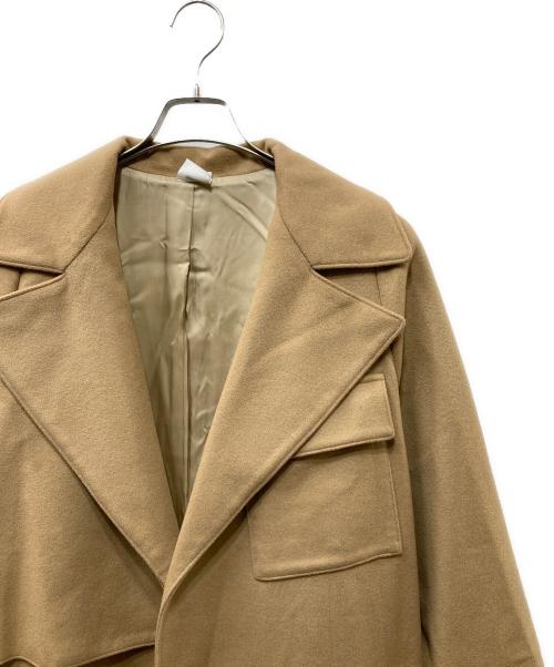 ELIN（エリン）ELIN (エリン) カシミヤタッチウールオーバーコート キャメル サイズ:SIZE 38の古着・服飾アイテム