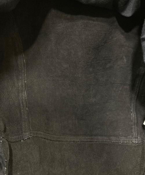 ISAMU KATAYAMA BACKLASH（イサムカタヤマ・バックラッシュ）ISAMU KATAYAMA BACKLASH (イサムカタヤマ・バックラッシュ) ジャパンダブルショルダータンニン製品染めWライダース ブラック サイズ:SIZE Mの古着・服飾アイテム