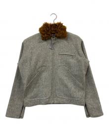 Fake Ass Flowers（フェイク アス フラワーズ）の古着「デザインジャケット」｜グレー