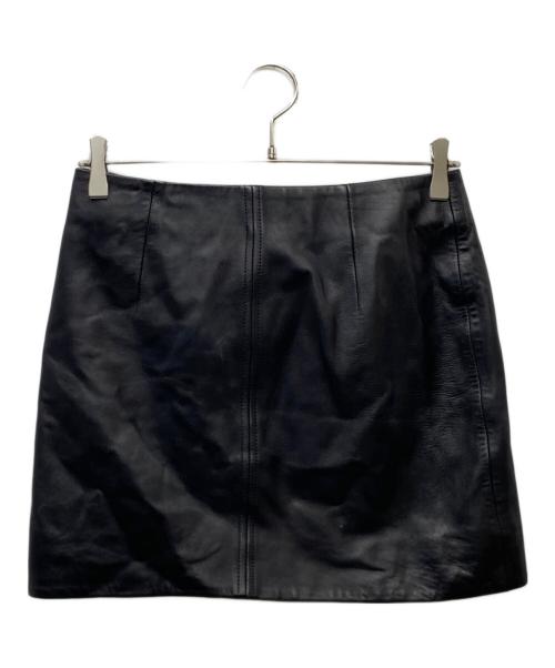 Acne studios（アクネ ストゥディオス）ACNE STUDIOS (アクネ ストゥディオス) 17AW レザーミニスカート ブラック サイズ:36の古着・服飾アイテム