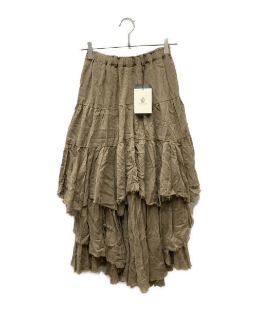 AMBERGLEAM（アンバーグリーム）AMBERGLEAM (アンバーグリーム) 2WAYティアードスカート オリーブ サイズ:FREEの古着・服飾アイテム
