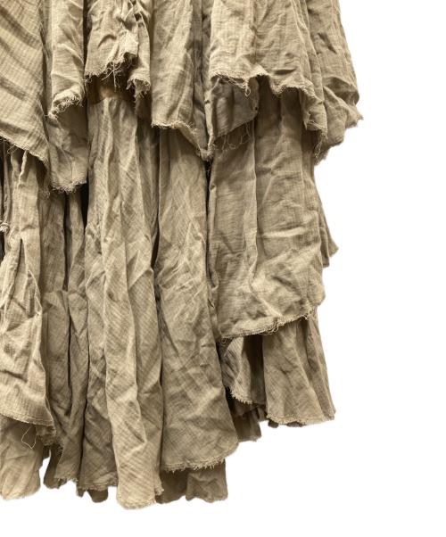 AMBERGLEAM（アンバーグリーム）AMBERGLEAM (アンバーグリーム) 2WAYティアードスカート オリーブ サイズ:FREEの古着・服飾アイテム