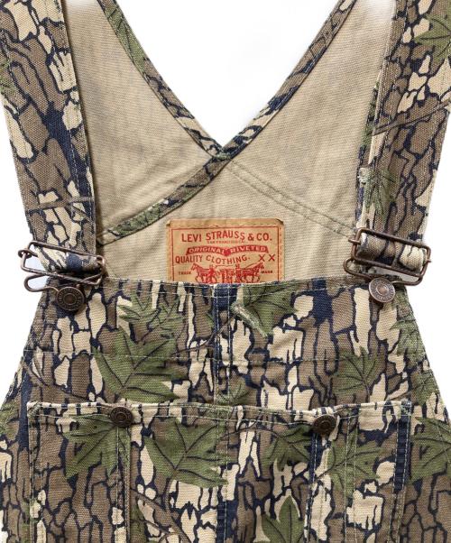 SUPREME（シュプリーム）Supreme (シュプリーム) LEVI'S (リーバイス) 13aw Camoflage Canvas Overalls ツリーカモオーバーオール グリーン サイズ:W30 L32の古着・服飾アイテム