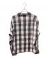 UNUSED (アンユーズド) Long sleeve check shirt チェックシャツ グレー×ピンク サイズ:SIZE 3：8000円