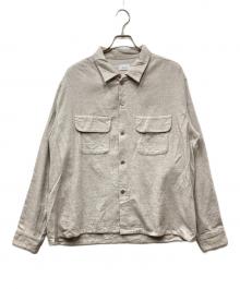 UNUSED（アンユーズド）の古着「US2526 flannel shirt BEIGE フランネルシャツ」｜ベージュ