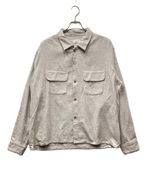 UNUSED（アンユーズド）UNUSED (アンユーズド) US2526 flannel shirt BEIGE フランネルシャツ ベージュ サイズ:3の古着・服飾アイテム