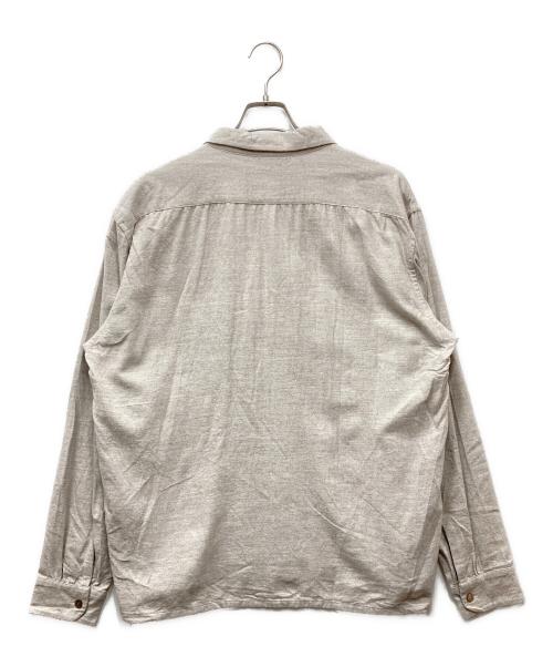 UNUSED（アンユーズド）UNUSED (アンユーズド) US2526 flannel shirt BEIGE フランネルシャツ ベージュ サイズ:3の古着・服飾アイテム