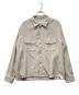 UNUSED（アンユーズド）の古着「US2526 flannel shirt BEIGE フランネルシャツ」｜ベージュ