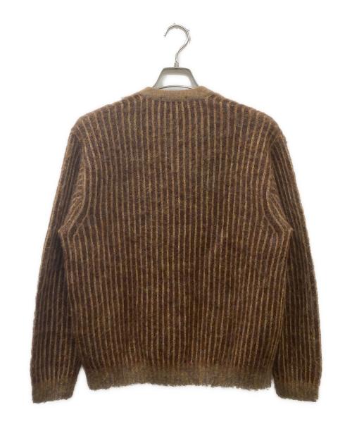 SUPREME（シュプリーム）Supreme (シュプリーム) 25SS 2-Tone Mohair Cardigan ツートーンモヘアカーディガン ブラウン サイズ:Sの古着・服飾アイテム