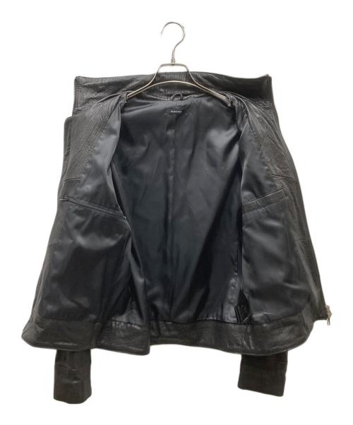 SCHAFFEN（シャッフェン）SCHAFFEN (シャッフェン) ラムレザージャケット ブラック サイズ:SIZE 2の古着・服飾アイテム