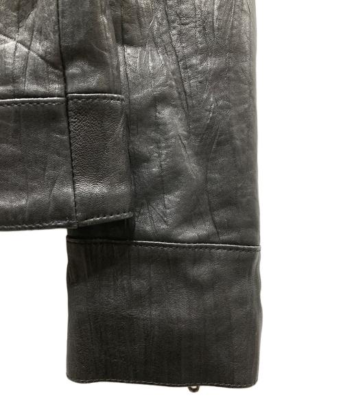 SCHAFFEN（シャッフェン）SCHAFFEN (シャッフェン) ラムレザージャケット ブラック サイズ:SIZE 2の古着・服飾アイテム