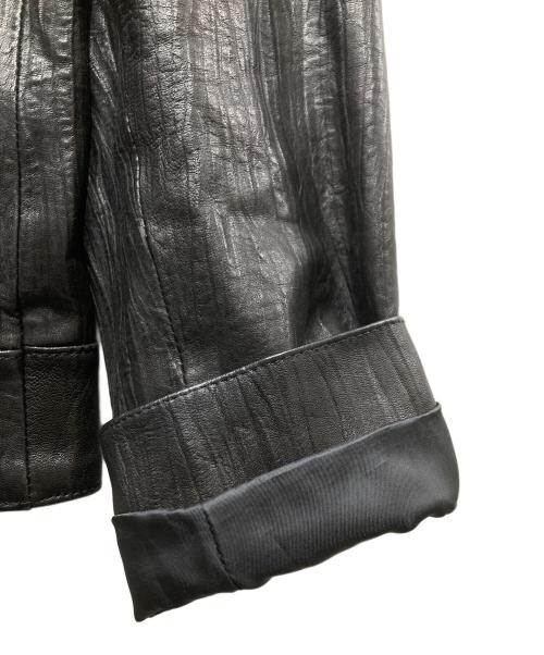 SCHAFFEN（シャッフェン）SCHAFFEN (シャッフェン) ラムレザージャケット ブラック サイズ:SIZE 2の古着・服飾アイテム