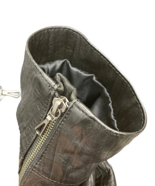 SCHAFFEN（シャッフェン）SCHAFFEN (シャッフェン) ラムレザージャケット ブラック サイズ:SIZE 2の古着・服飾アイテム