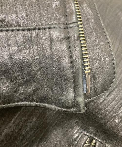 SCHAFFEN（シャッフェン）SCHAFFEN (シャッフェン) ラムレザージャケット ブラック サイズ:SIZE 2の古着・服飾アイテム