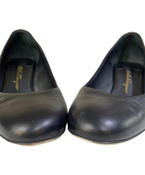Salvatore Ferragamo（サルヴァトーレ フェラガモ）Salvatore Ferragamo (サルヴァトーレ フェラガモ) ハイヒールパンプス ブラック サイズ:4　1/2　Dの古着・服飾アイテム