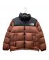 THE NORTH FACE（ザ ノース フェイス）の古着「Short Nuptse Jacket ショートヌプシジャケット」｜ブラウン×ブラック