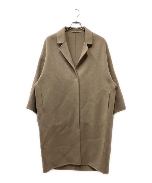 MUSE de Deuxieme Classe（ミューズ ドゥーズィエム クラス）MUSE de Deuxieme Classe (ミューズ ドゥーズィエム クラス) ウールアンゴラリバーコート ベージュ サイズ:freeの古着・服飾アイテム
