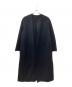 MUSE de Deuxieme Classe（ミューズ ドゥーズィエム クラス）の古着「リバーロングノーカラーコート」｜ネイビー