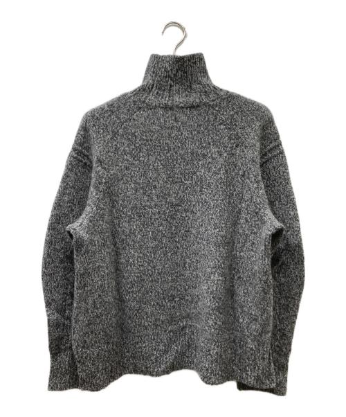 Mame Kurogouchi（マメクロゴウチ）mame kurogouchi (マメクロゴウチ) 21AＷ Ｗool cashmere brushed roll neck knitted top ニット ホワイト×ブラック サイズ:1の古着・服飾アイテム