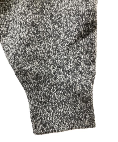 Mame Kurogouchi（マメクロゴウチ）mame kurogouchi (マメクロゴウチ) 21AＷ Ｗool cashmere brushed roll neck knitted top ニット ホワイト×ブラック サイズ:1の古着・服飾アイテム