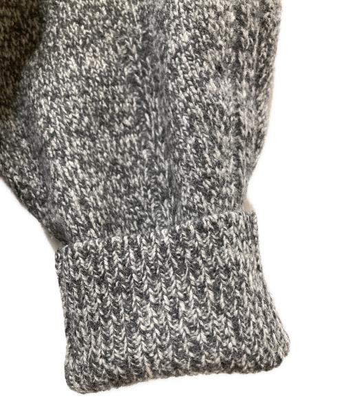 Mame Kurogouchi（マメクロゴウチ）mame kurogouchi (マメクロゴウチ) 21AＷ Ｗool cashmere brushed roll neck knitted top ニット ホワイト×ブラック サイズ:1の古着・服飾アイテム