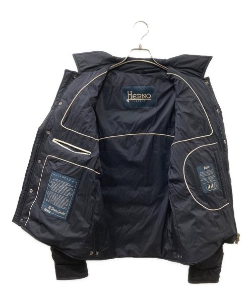 HERNO（ヘルノ）HERNO (ヘルノ) LA DENIM DOWN JACKET ダウンジャケット ブラック サイズ:46の古着・服飾アイテム