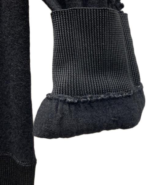 mina perhonen（ミナ ペルホネン）mina perhonen (ミナ ペルホネン) デザインカーディガン ブラック サイズ:36の古着・服飾アイテム