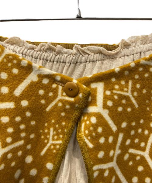 mina perhonen（ミナ ペルホネン）mina perhonen (ミナ ペルホネン) ウールスカート イエロー サイズ:38の古着・服飾アイテム