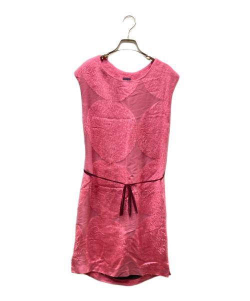 mina perhonen（ミナ ペルホネン）mina perhonen (ミナ ペルホネン) ノースリーブワンピース ピンク サイズ:不明の古着・服飾アイテム