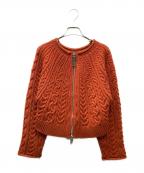 Maison MIHARA YASUHIROメゾン ミハラ ヤスヒロ）の古着「ケーブルジップニット」｜オレンジ