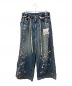 Maison MIHARA YASUHIROメゾン ミハラ ヤスヒロ）の古着「フュージディティールステッカージーンズ」｜インディゴ