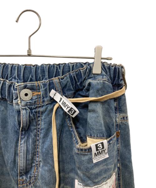 Maison MIHARA YASUHIRO（メゾン ミハラ ヤスヒロ）Maison MIHARA YASUHIRO (メゾン ミハラ ヤスヒロ) フュージディティールステッカージーンズ インディゴ サイズ:38の古着・服飾アイテム