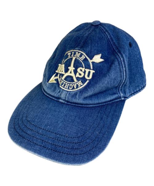 masu（エムエーエスユー）MASU (エムエーエスユー) エンブロイダリーウォッシュドデニムキャップ インディゴの古着・服飾アイテム