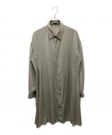 LAD MUSICIAN（ラッドミュージシャン）の古着「Gather Flare Long Shirt」｜ベージュ